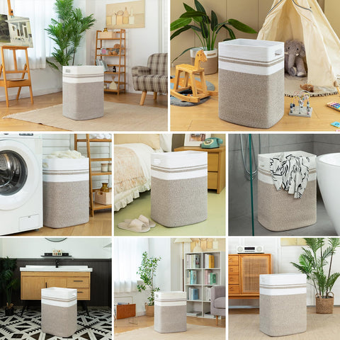 OIAHOMY large-capacity laundry basket storage for clutter-free spaces
