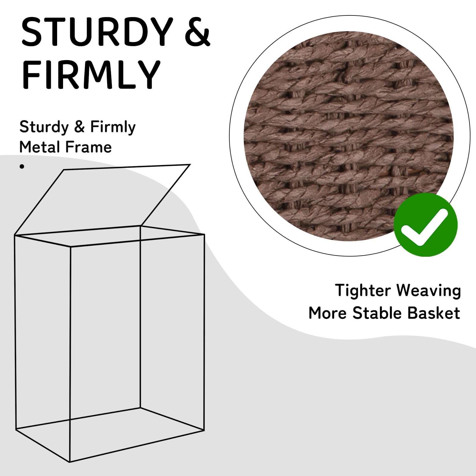 Raised feet elevate the base to protect fabrics from moisture.