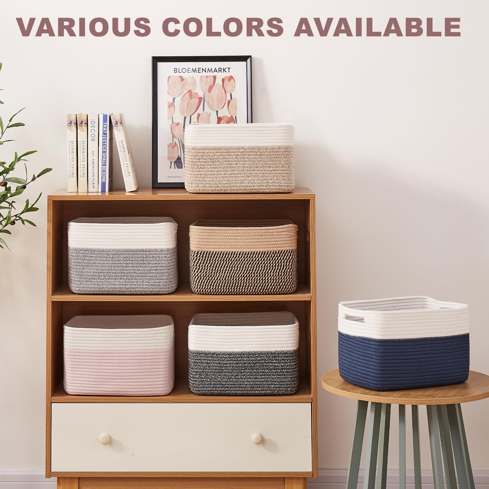 OIAHOMY set-of-4 storage baskets organize shelves and drawers.
