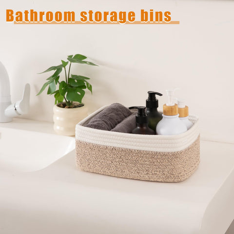 OIAHOMY soft cotton basket interior demonstrating generous capacity for small items.