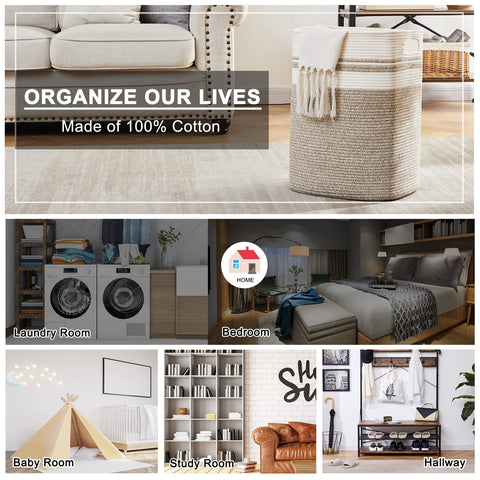 OIAHOMY soft-touch hamper, stands upright yet gentle on corners.