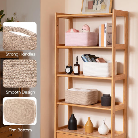 OIAHOMY storage baskets easy to reshape for quick organization.