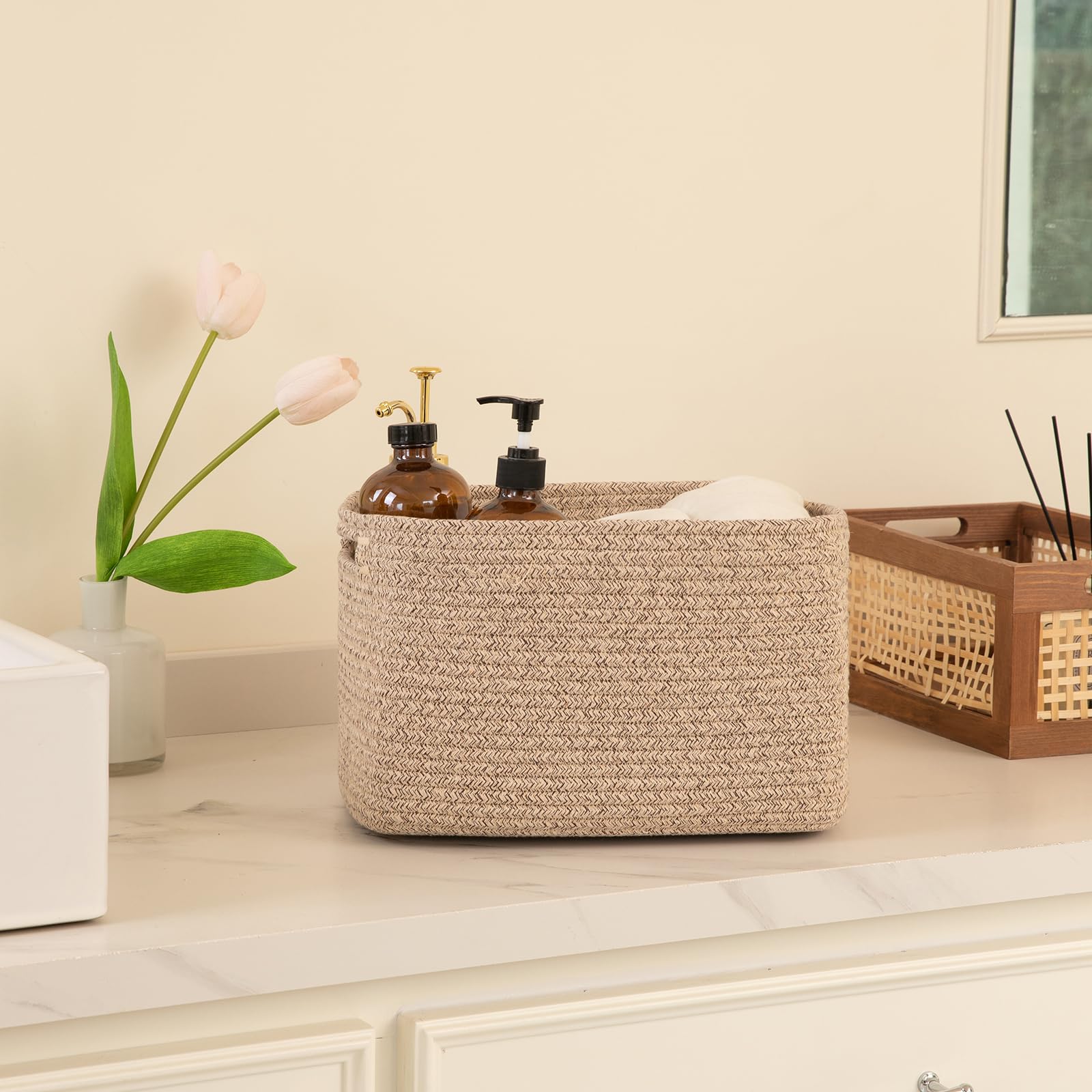 OIAHOMY toy storage baskets for nursery keeps clutter under control