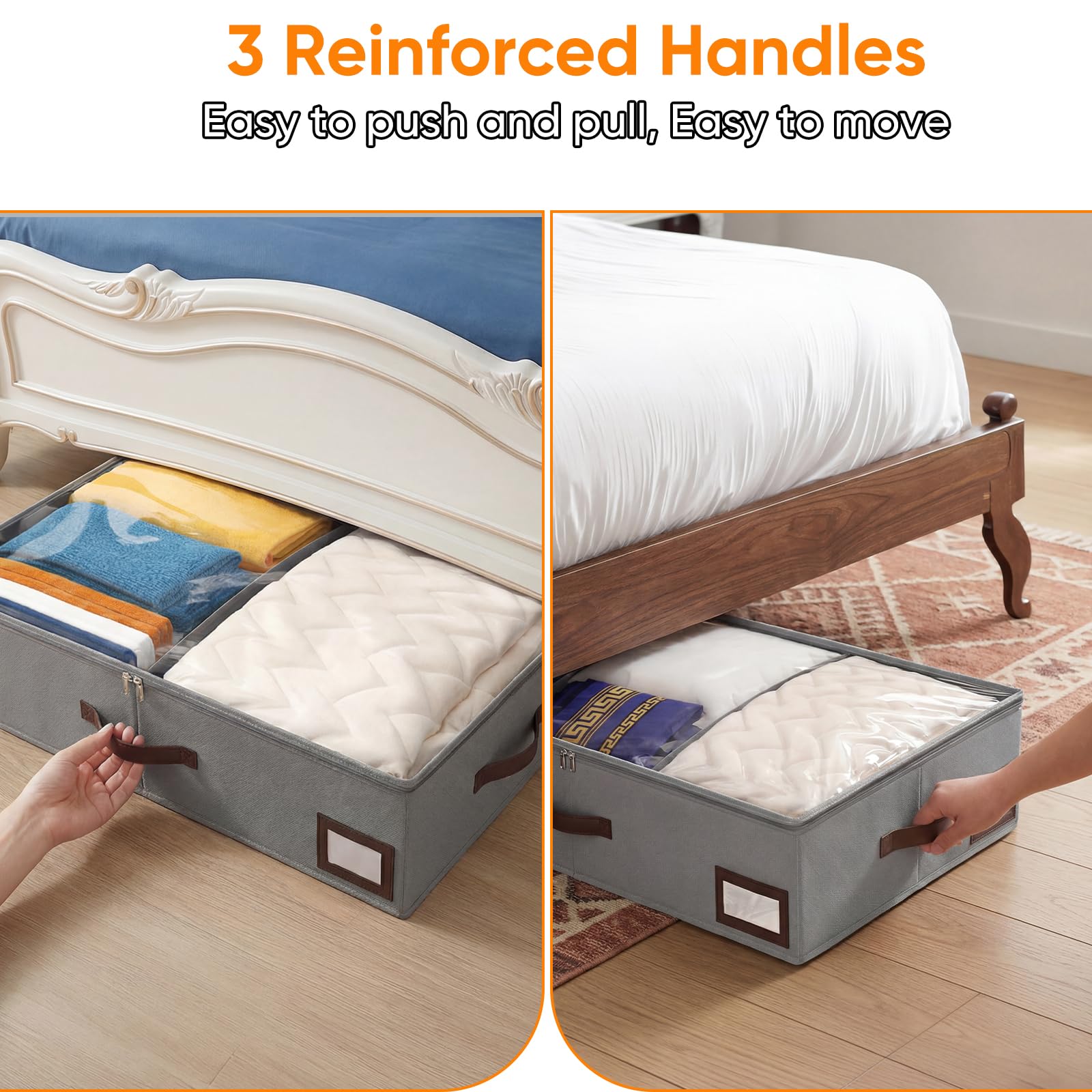 OIAHOMY triple-handle design enables easy pulling from front or side.