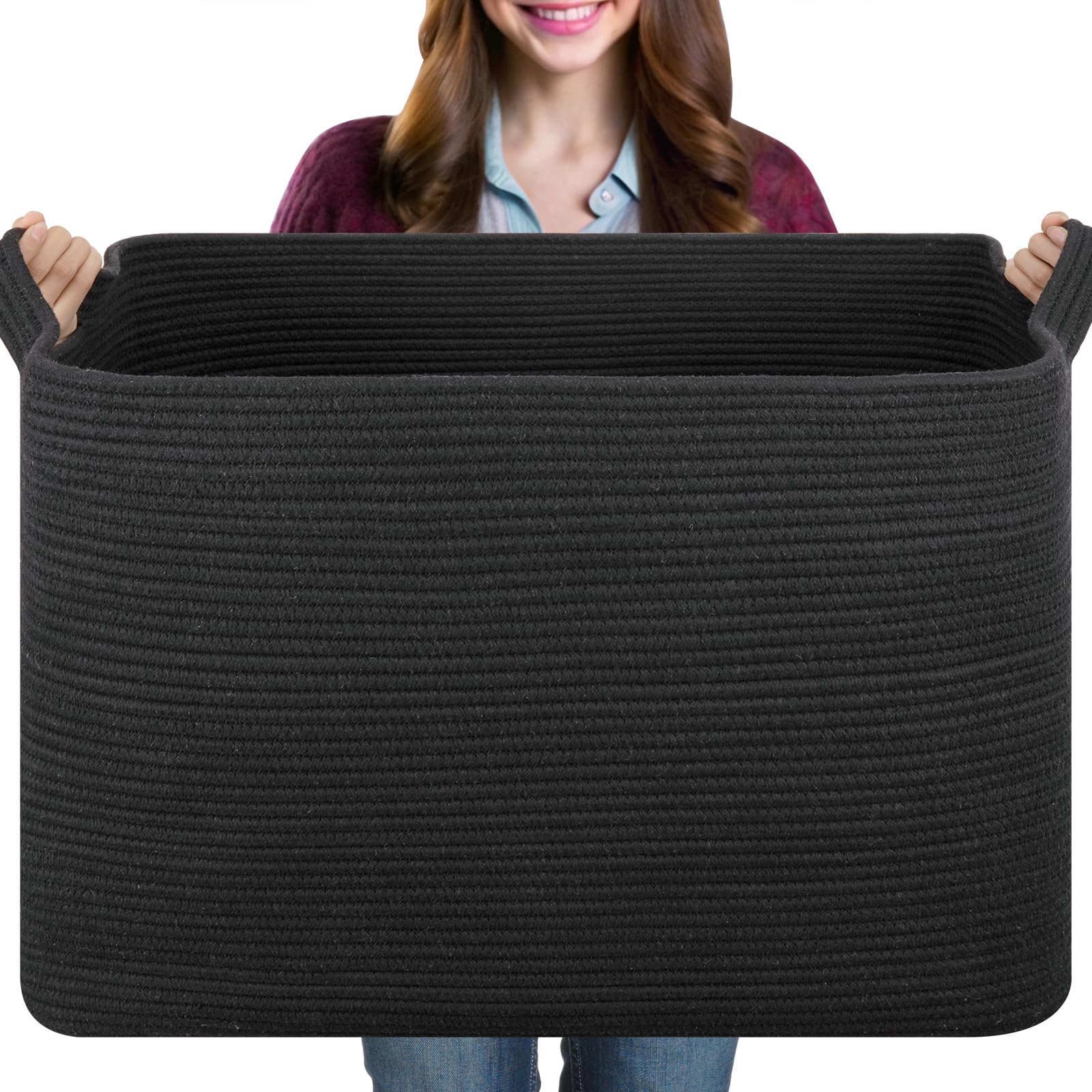 OIASKET 108L blanket basket folded for neat storage and organization