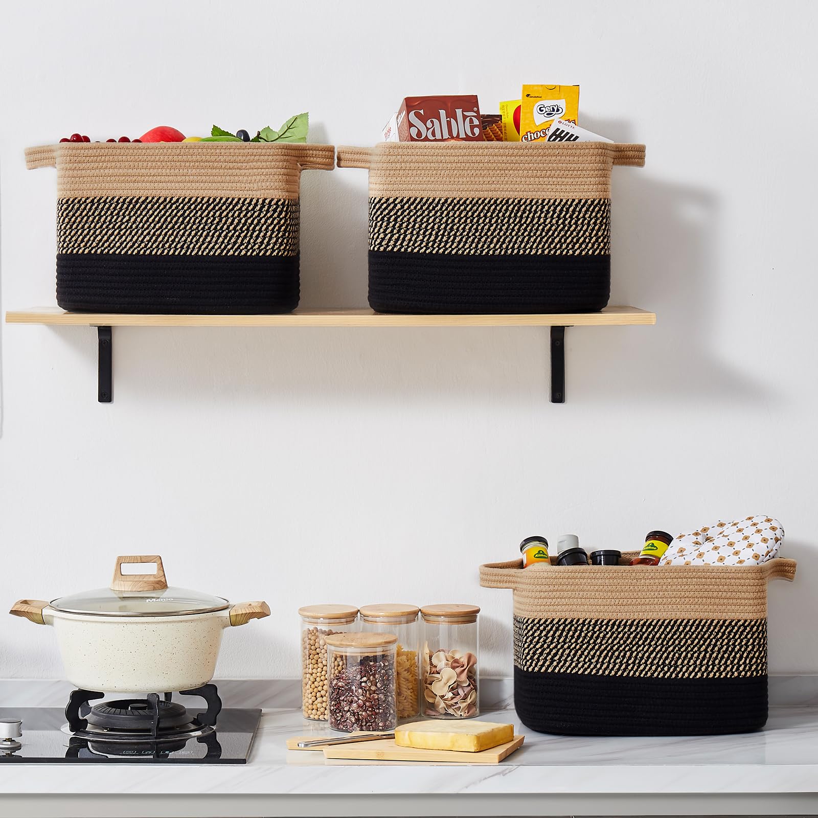OIASKET living room storage basket adds tidy charm and functionality