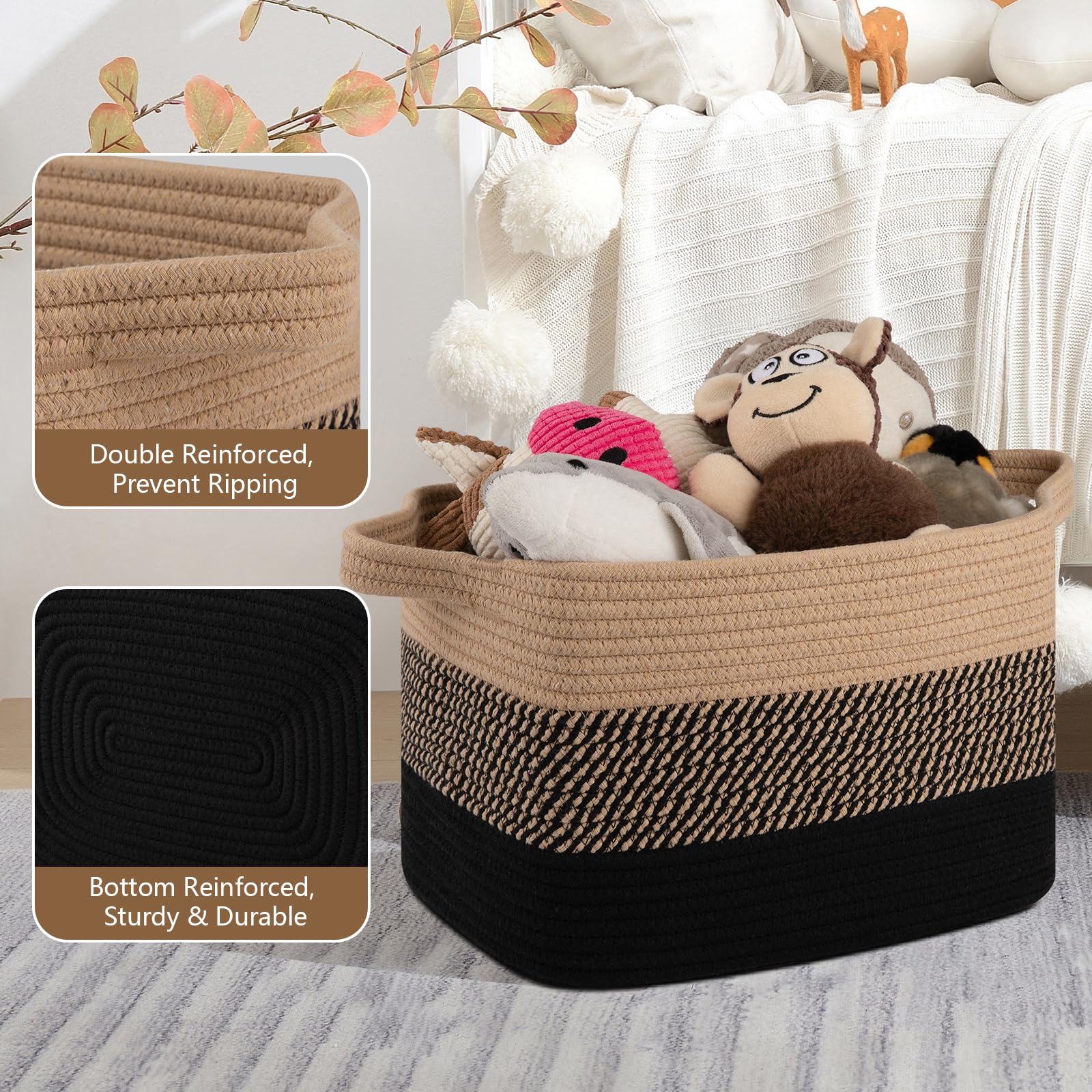 OIASKET basket reshapes easily after shipping creases.