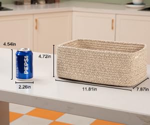 Oiasket small baskets for baby room storage and quick access.