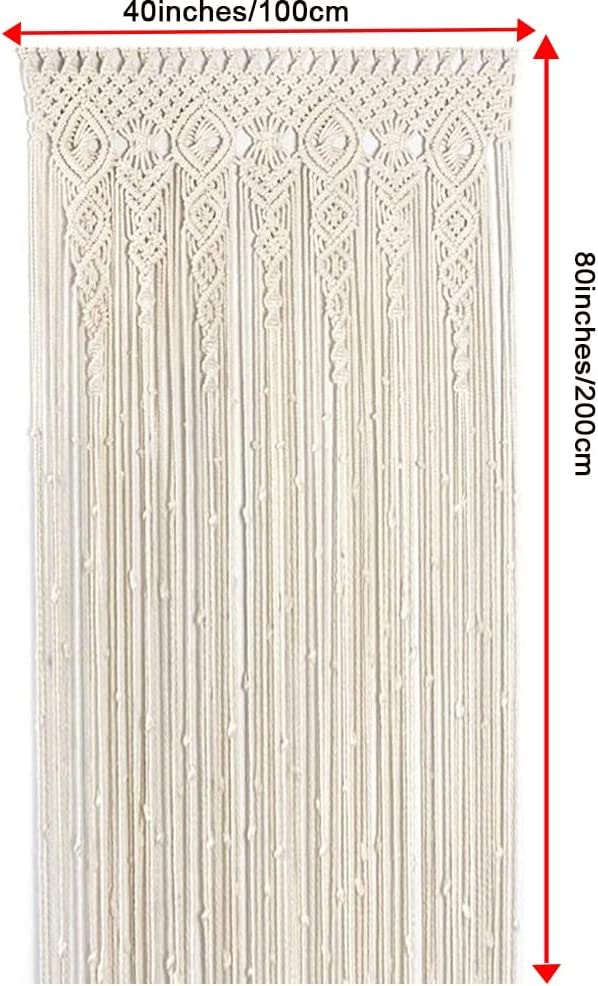 OIHYA macrame divider creates intimate spaces in living rooms or bedrooms