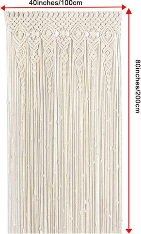 OIHYA macrame divider creates intimate spaces in living rooms or bedrooms