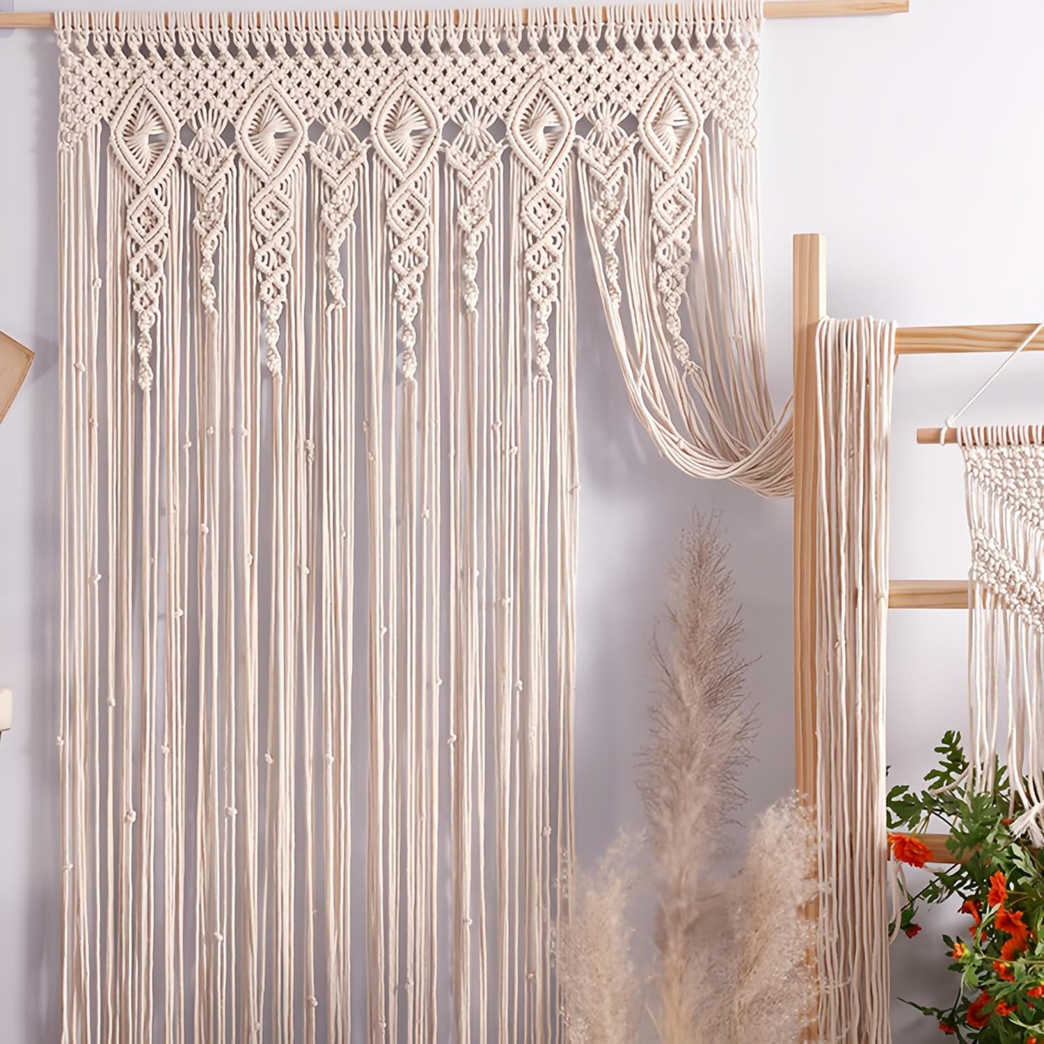 OIHYA doorway curtain accent hides meter boxes with stylish privacy and charm
