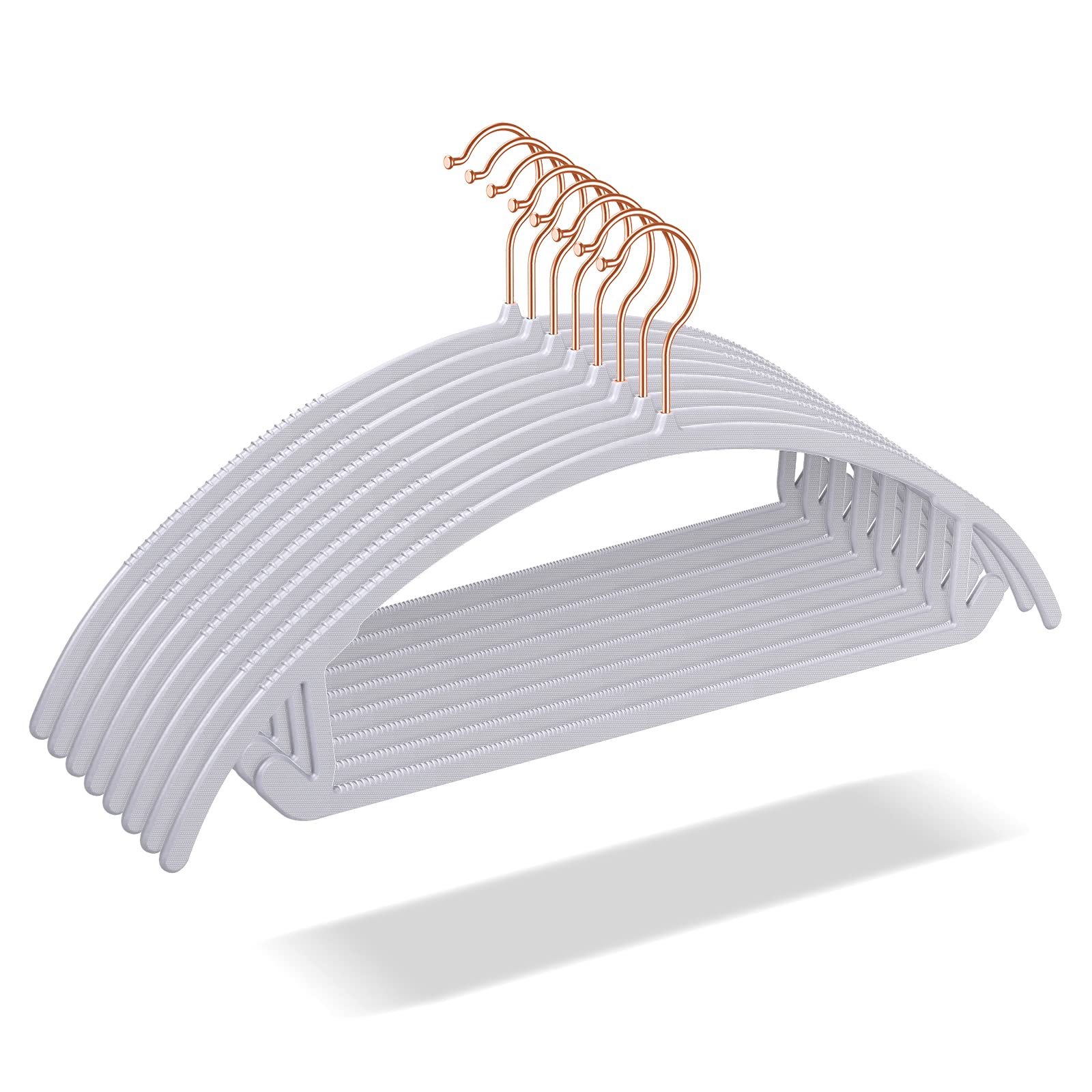 OIKA heavy duty hangers prevent shoulder bumps for shirts and coats