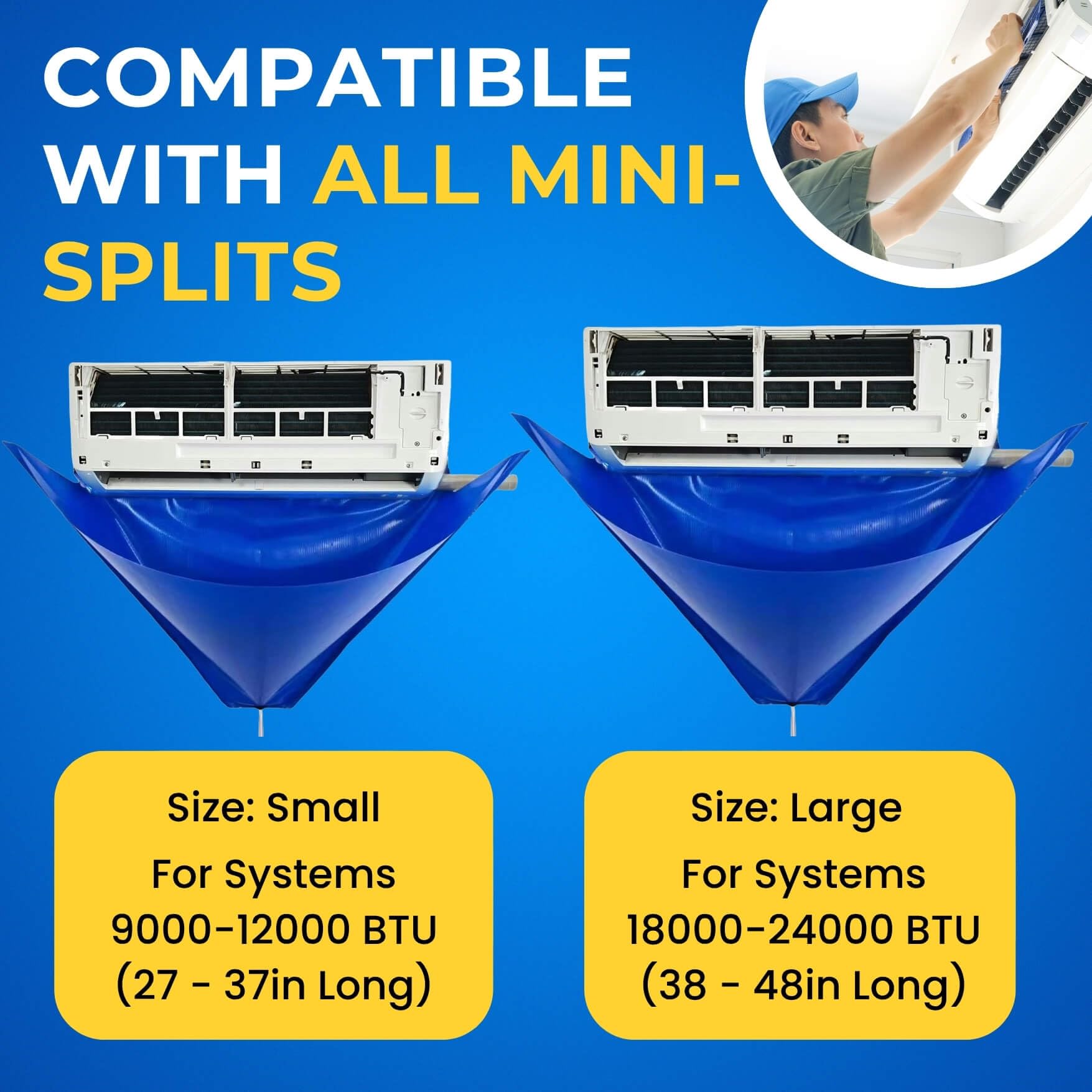 Oiktylr ac cleaning brushes set arranged for deep condenser scrubs