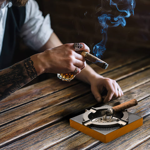 OILP Cigar Ashtray easy to clean with polished finish