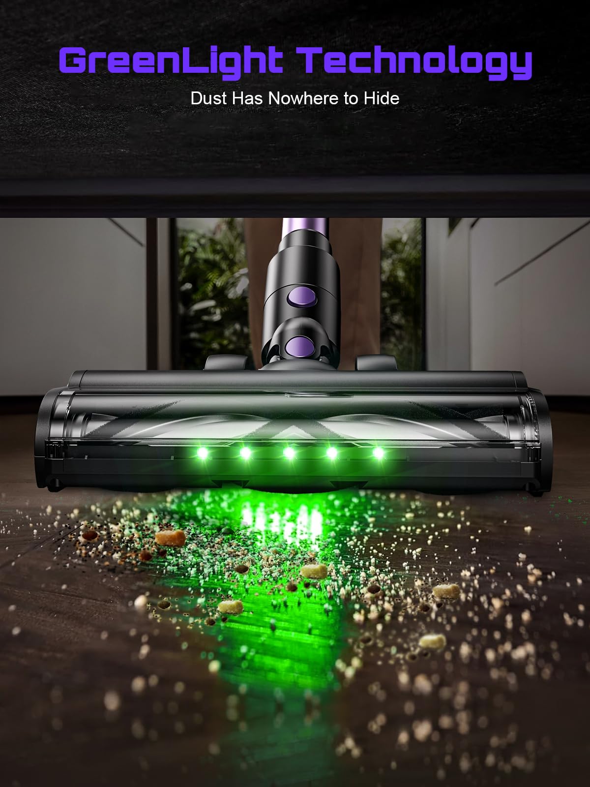OIRFND smart LED display shows real-time status while cleaning