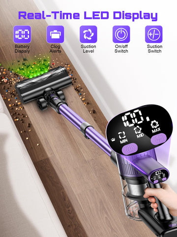 OIRFND lightweight main body reduces back strain during cleaning