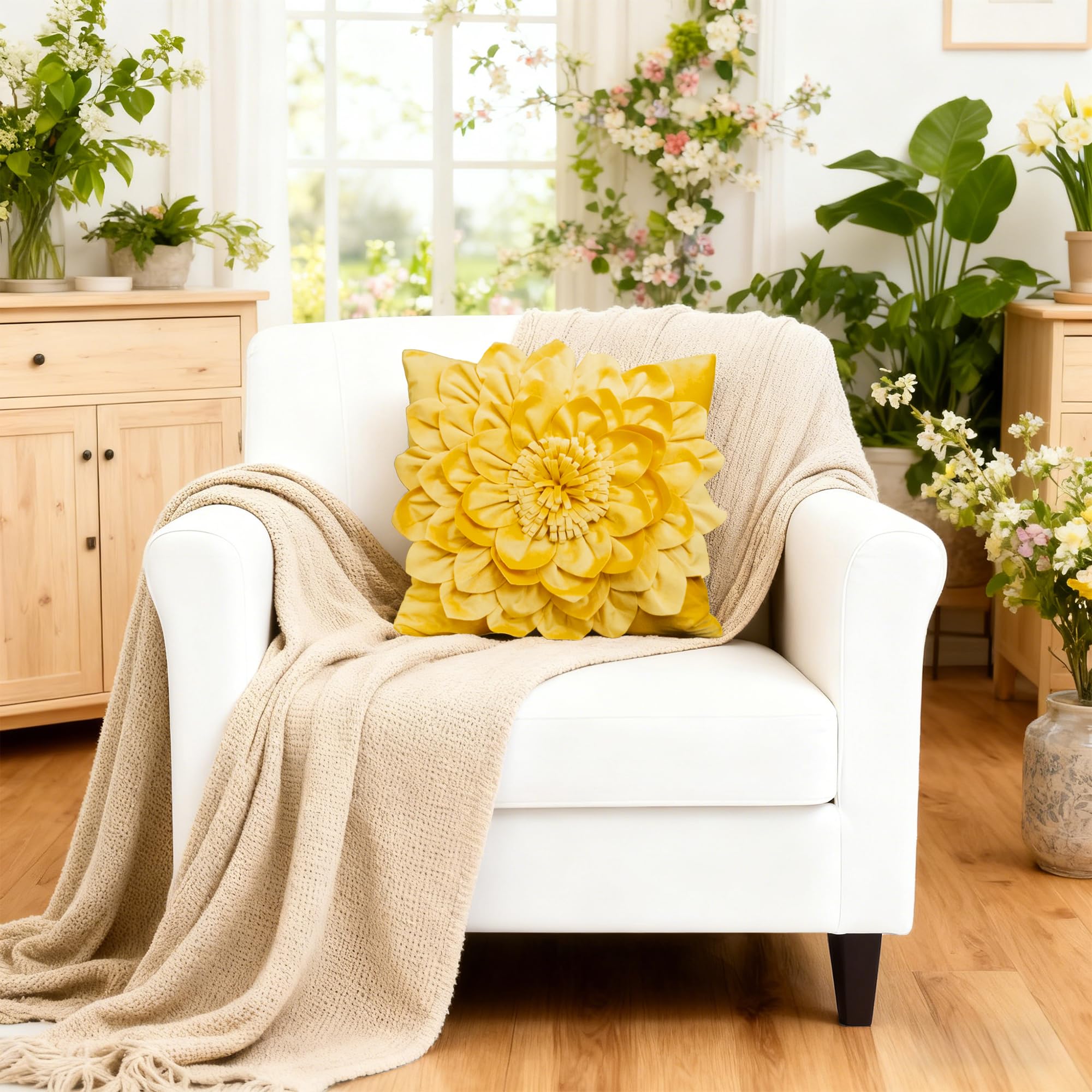 OiseauVoler velvet pillow cover soft texture adds cozy feel to any seating