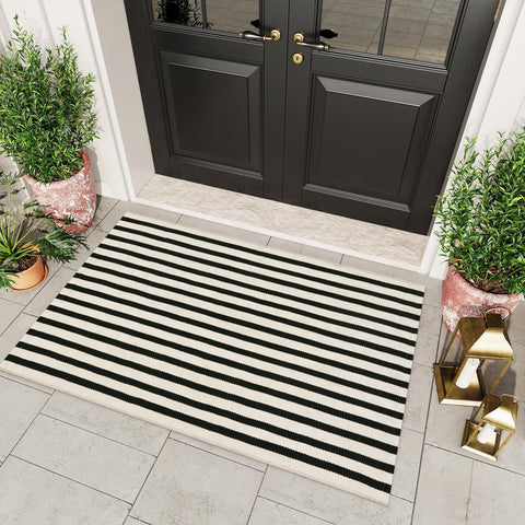 OJIA indoor outdoor rug versatile for porches foyers kitchens and living rooms.