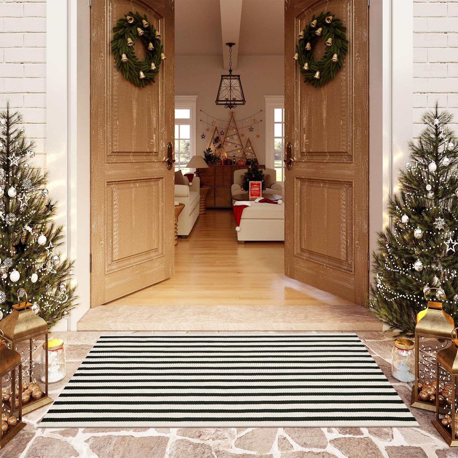 OJIA versatile rug suitable for kitchens laundry rooms and entryways.