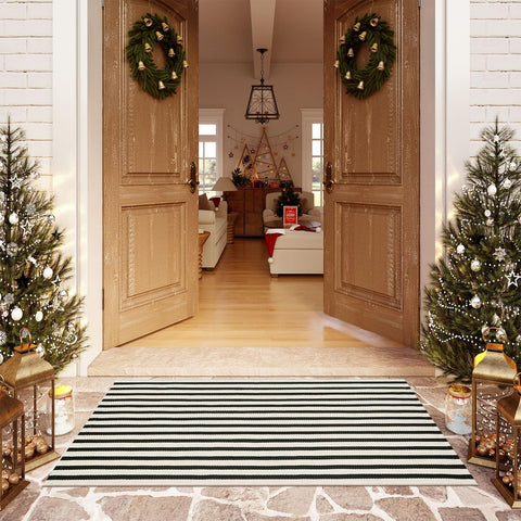OJIA versatile rug suitable for kitchens laundry rooms and entryways.