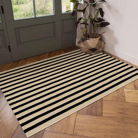 OJIA machine-washable rug care for quick cleanup after busy days.