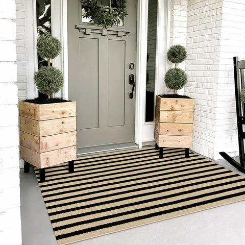 OJIA Washable Outdoor Rug 3x5: durable and easy to clean for high-traffic entryways.