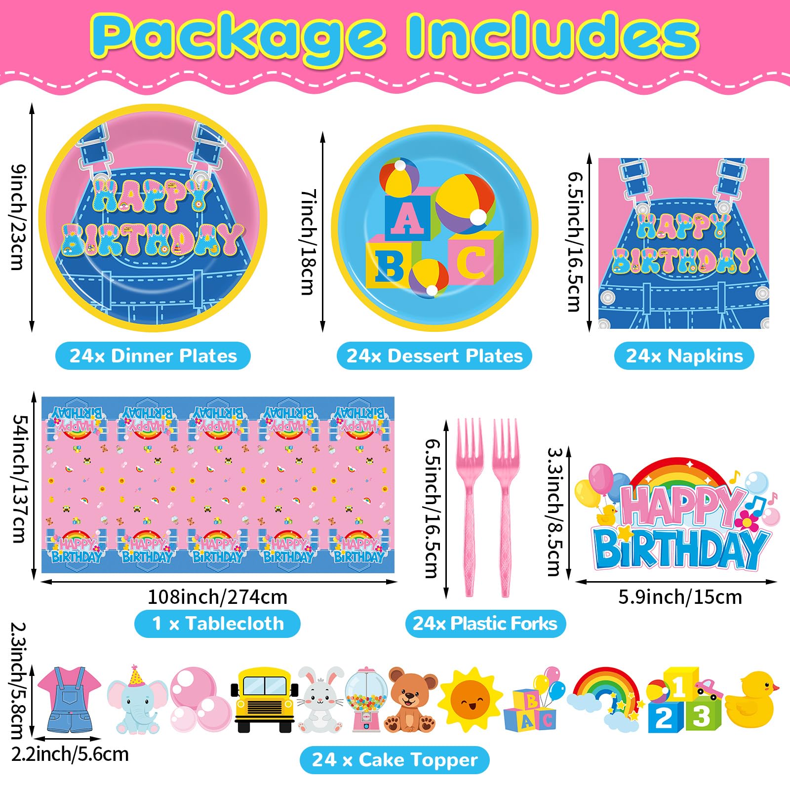 OjustBeOK cartoon teacher dessert plates 7-inch add playful bites.