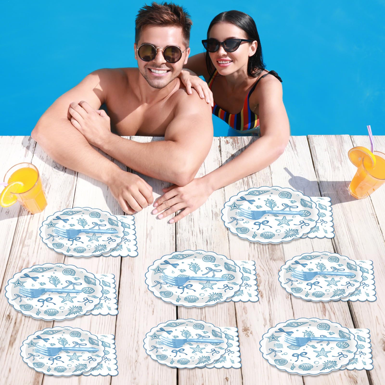 ojustbeok seashell and conch patterns enhancing tropical décor