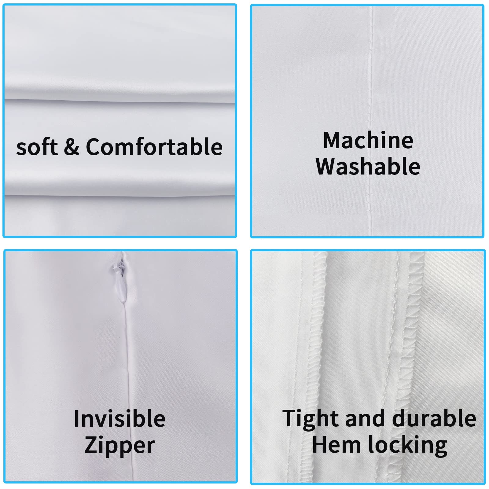 OKBA satin pillow case ready for machine washing and easy care.