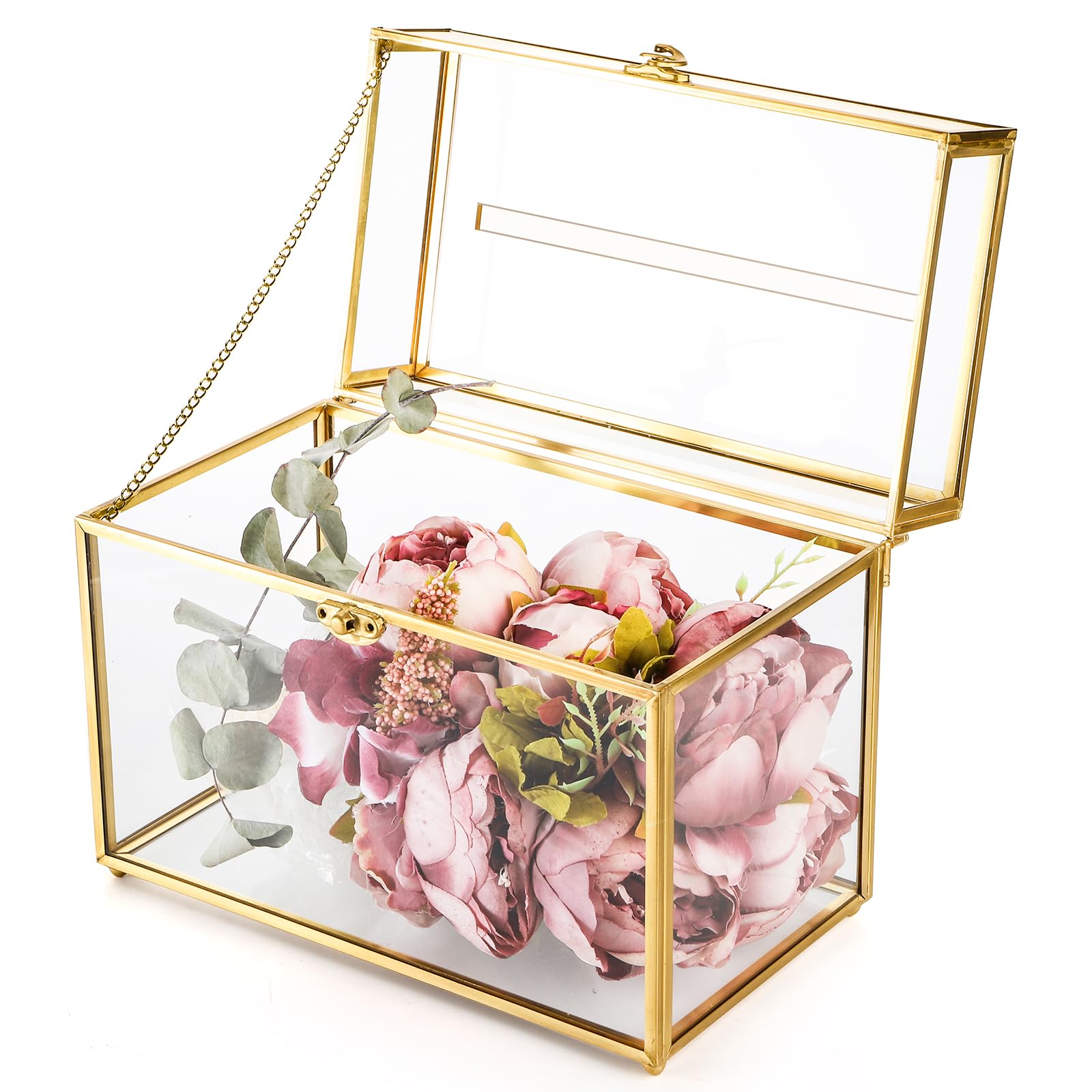 Okllen Graduation Card Box serves as a keepsake display.