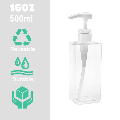 Okllen refillable bottle versatile for lotion, shampoo, or soap