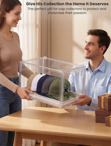 OKPOW cap display keeps collection accessible and visually appealing