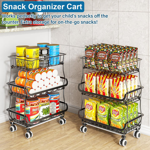 OKZEST slide-out bottom tray catches dirt from potatoes and onions.