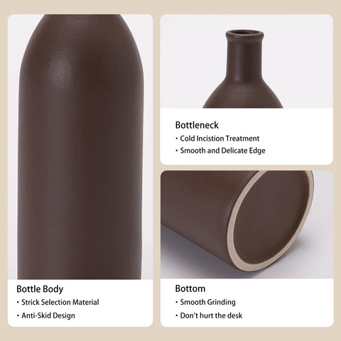 Dried stems in OLACHIKKO vases create natural focal points.