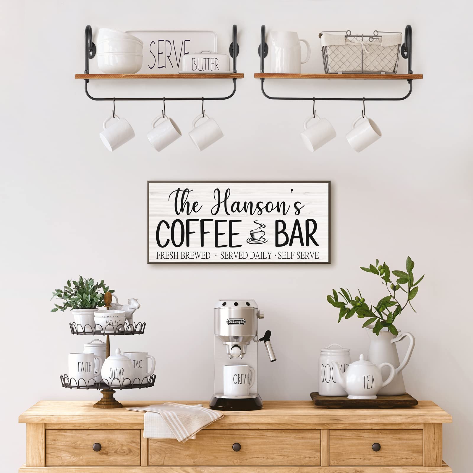 Olakee shelves come with pre-drilled holes for quick installation