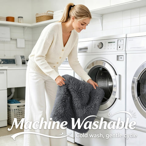 OLANLY rug with non-slip backing provides safer flooring.
