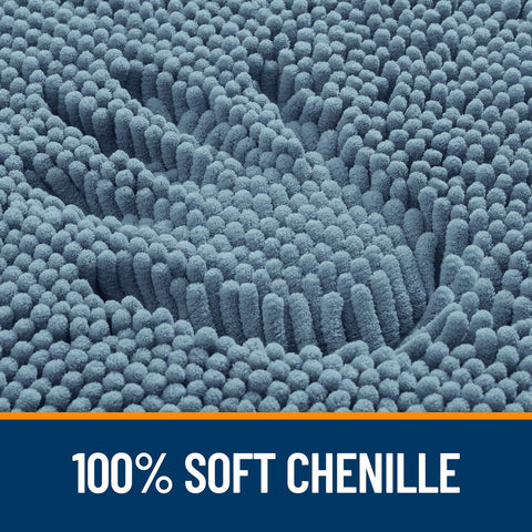 OLANLY absorbent bath rug soaks up water fast to keep floors clean.