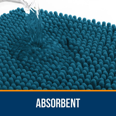 OLANLY Absorbent back helps keep the floor dry after showers.