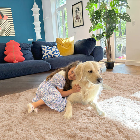 OLANLY area rug machine washable design simplifies cleaning and maintenance