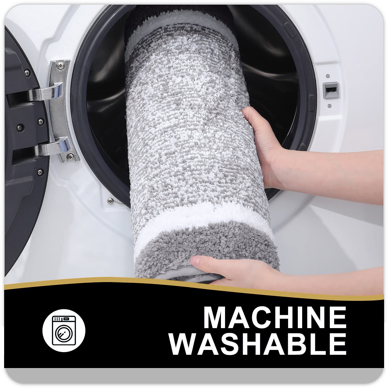 OLANLY bath mat ideal in front of sink or tub