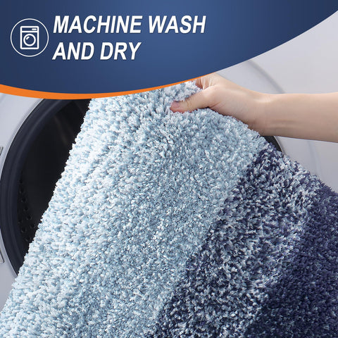 OLANLY bath mat in shower doorway view showing versatile bathroom decor fit