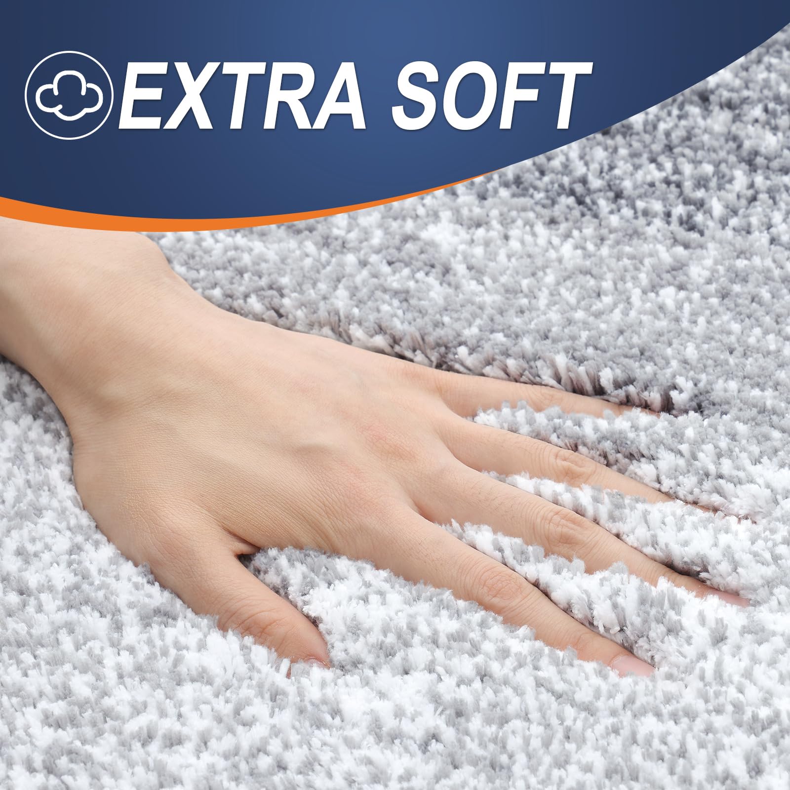 OLANLY bath mat TP rubber backing prevents slipping for safer stepping.