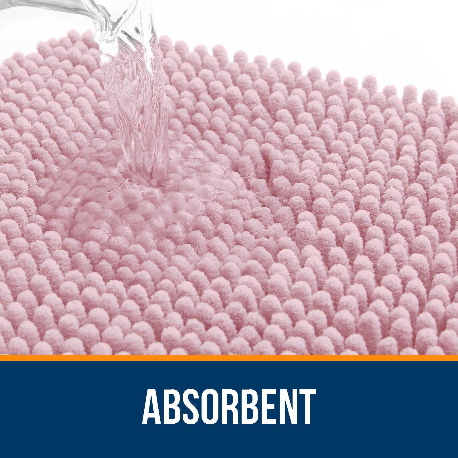 OLANLY Bath Mat quick-dry microfiber helps keep bathroom surfaces dry