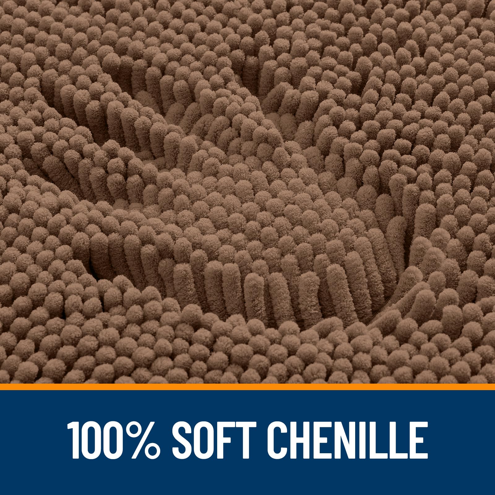 OLANLY rubber-backed mat designed for stable placement on dry floors