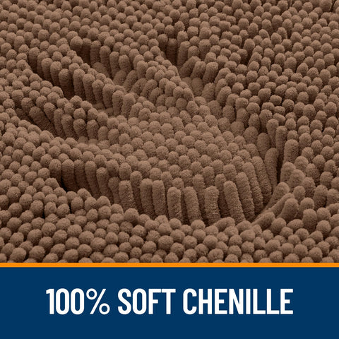 OLANLY rubber-backed mat designed for stable placement on dry floors