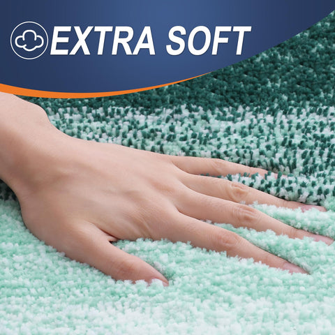 OLANLY bath mat with TP rubber back prevents slipping for safety.