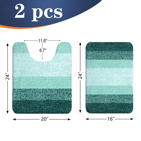 OLANLY bath mats close-up showing dense deep pile for absorbency