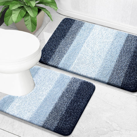 OLANLY heavy-density microfiber bath mats offer plush comfort and quick absorption.