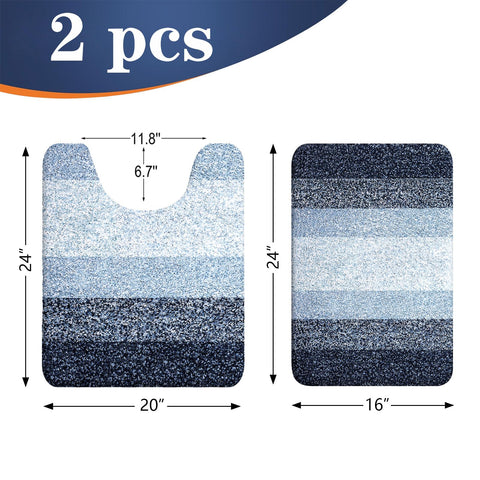 OLANLY non-slip tp-rubber-back bath mats stay securely in place.