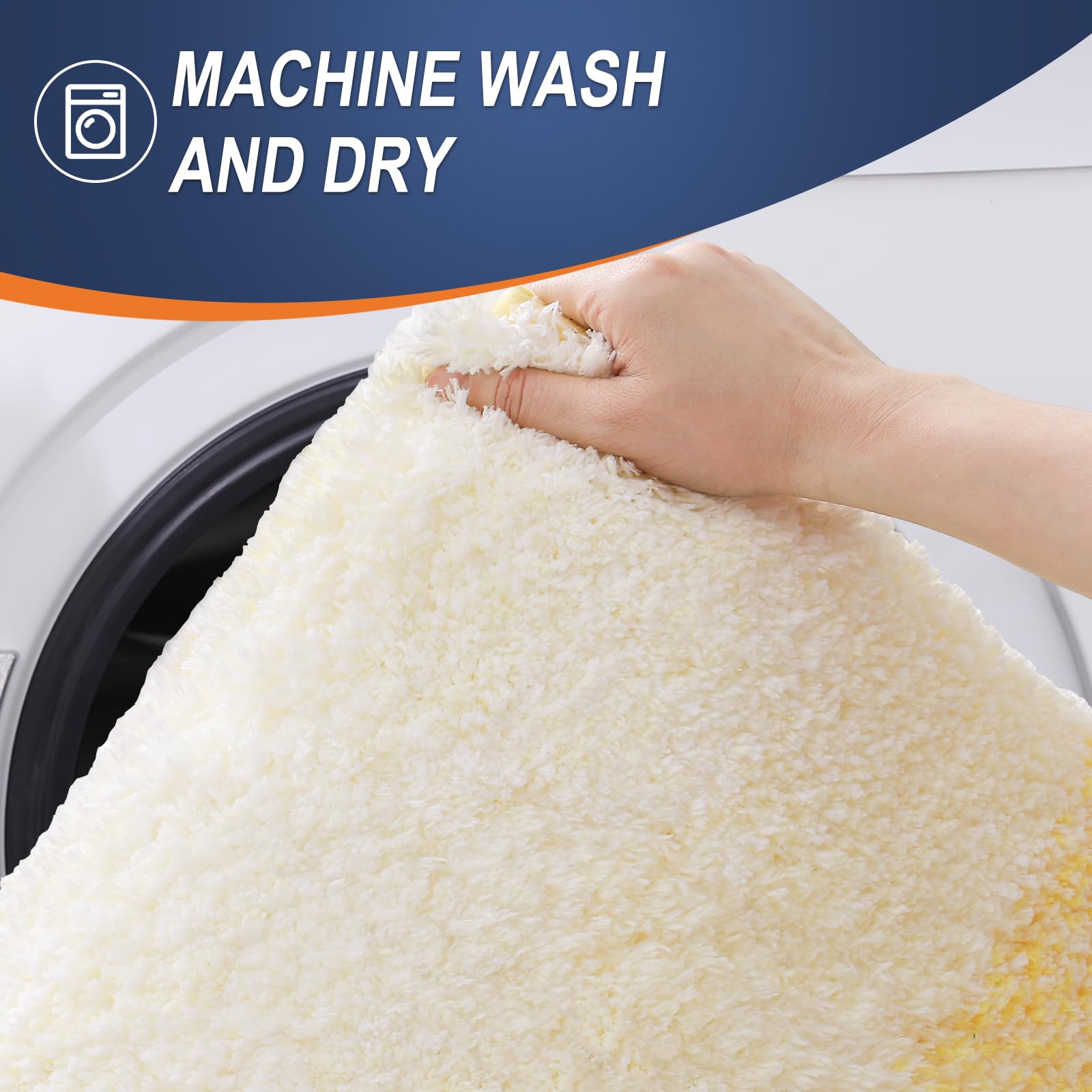 OLANLY bath rug 30x20 machine washable for easy cleaning